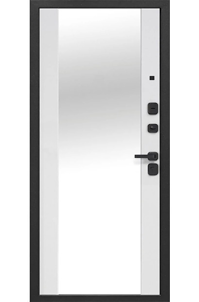 Входная дверь Кантри эмалит белый зеркало Входная дверь Кантри эмалит белый зеркало