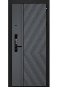 Входная дверь 10 см 2МДФ Графит Белуччи 