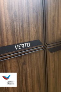 Входная дверь 10 см 2МДФ Орех пекан Эмалит белый зеркало 