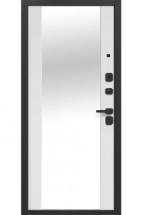 Входная дверь Кантри эмалит белый зеркало Входная дверь Кантри эмалит белый зеркало