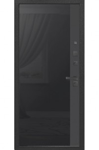 Входная дверь SMART 2 Черное стекло 
