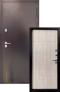 Входная дверь Страж ДС 3К Тепло Лиственница крем