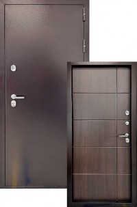 Входная дверь Страж ДС 3К Тепло Лиственница темная