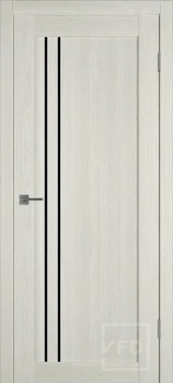 Межкомнатная дверь Atum 33 черное стекло Artik oak